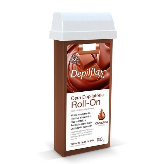 Imagem de Depilflax - 02 Refil Cera Roll On Chocolate 100G