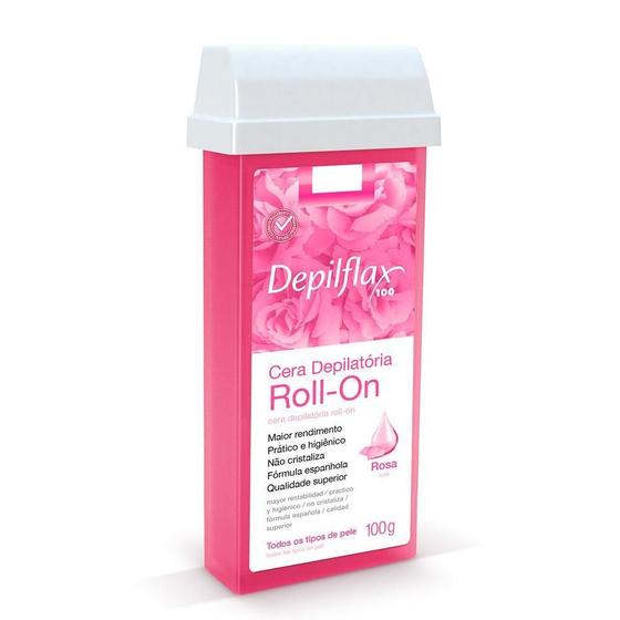 Imagem de Depilflax - 02 Refil Cera Roll On Rosa 100G