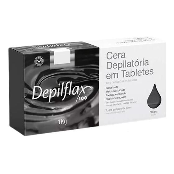 Imagem de Depilflax - 03 Cera Quente Depilatória Negra 1Kg