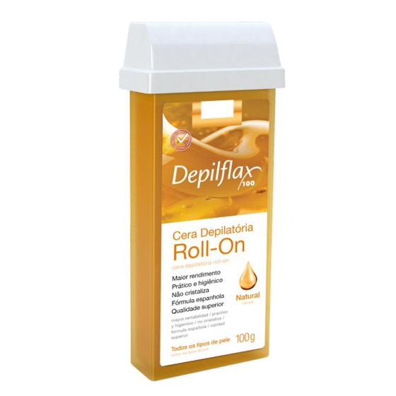 Imagem de Depilflax Refil de Cera Depilatoria Roll On Natural  01un 100g