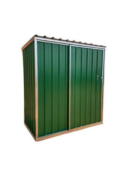 Deposito de Aço Mod 04 verde porta de correr 1,11 x 1,90 x 2,10m Menor preço em Deposito de Aço Mod 04 verde porta de correr 1,11 x 1,90 x 2,10m