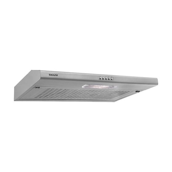 Depurador De Ar Slim 60 Cm C/ Manta Prata 220V Di602Pr - Suggar Imagem de Depurador De Ar Slim 60 Cm C/ Manta Prata 220V Di602Pr - Suggar