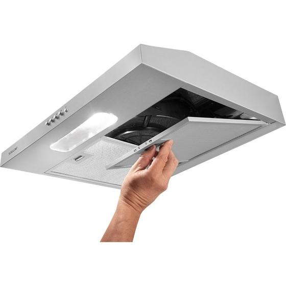 Depurador de ar Slim 60 Cm Inox Suggar Menor preço em Depurador de ar Slim 60 Cm Inox Suggar