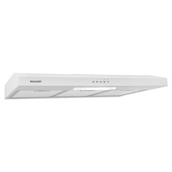 Imagem de Depurador de Ar Slim 60cm com Função Exaustor e 3 Velocidades Suggar Branco 220V