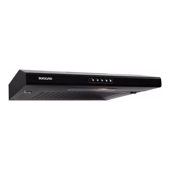 Depurador de Ar Suggar Slim 60cm 105w 3 Velocidades Preto DI601PT/DI602PT Menor preço em Depurador de Ar Suggar Slim 60cm 105w 3 Velocidades Preto DI601PT/DI602PT