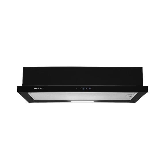 Depurador E Exaustor de Embutir Slim Touch 80cm Preto DE81THPT Suggar 127V Menor preço em Depurador E Exaustor de Embutir Slim Touch 80cm Preto DE81THPT Suggar 127V