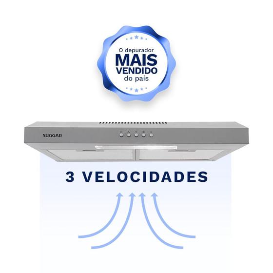 Imagem de Depurador Exaustor Slim 60Cm Inox DPS162IX Suggar 220V
