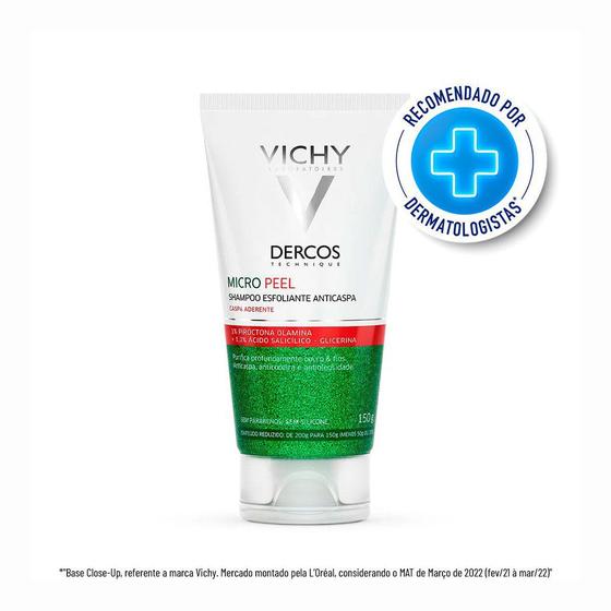 Imagem de Dercos Micro Peel Vichy Shampoo Esfoliante Anticaspa 150g