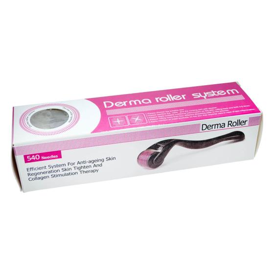 Imagem de Derma Roller Dermaroller System 540 Agulhas 2.5mm Skin Care Anti Rugas Antes e Depois - DRS50