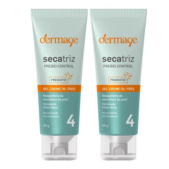 Imagem de Dermage Secatriz Prebio Control Hidratante Facial Kit com 2 Unidades