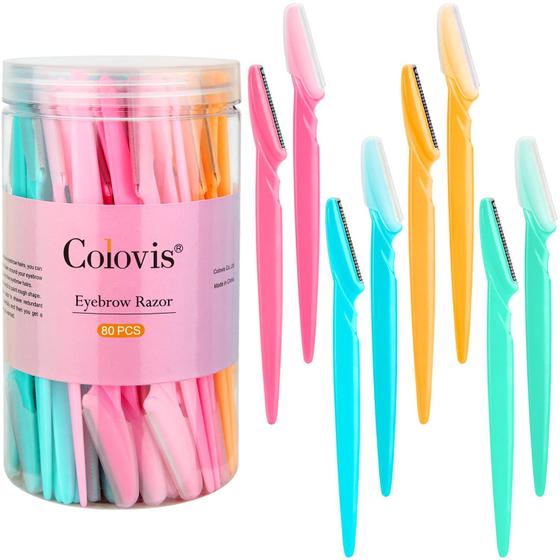 Imagem de Dermaplanagem Colovis - Kit com 80 Lâminas para Sobrancelhas