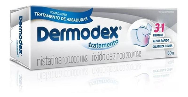 Imagem de Dermodex Tratamento Pomada Para Assaduras 3 Em 1 60g