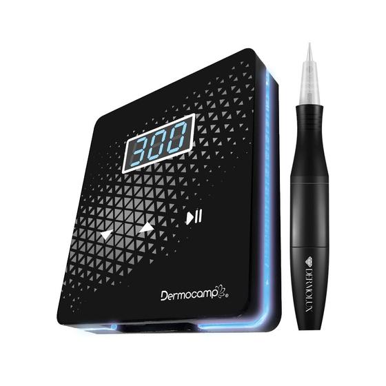 Imagem de Dermografo Dermocamp Dermolux Slim Mini Black + 10 Agulhas 