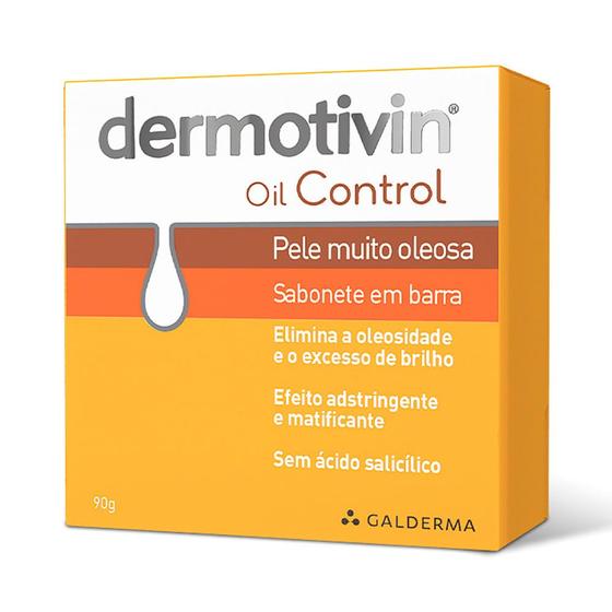 Dermotivin Oil Control Sabonete em Barra para Pele Muito Oleosa 90g Menor preço em Dermotivin Oil Control Sabonete em Barra para Pele Muito Oleosa 90g
