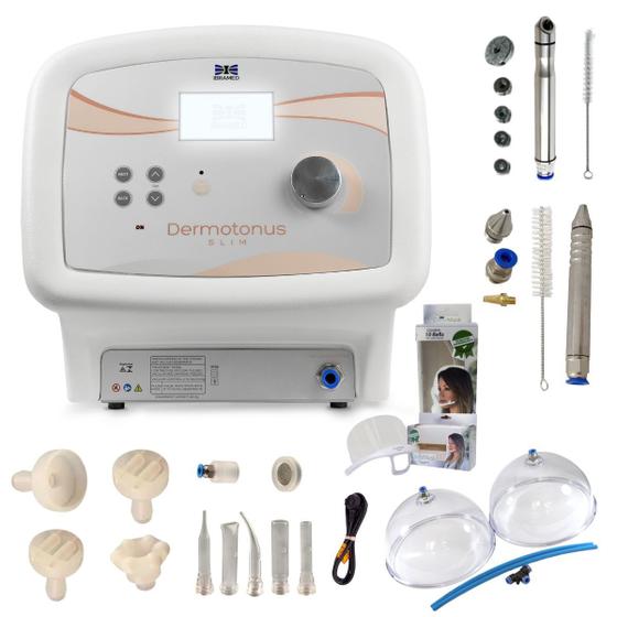 Imagem de Dermotonus Slim Ibramed  Aparelho Vacuoterapia Kit Completo