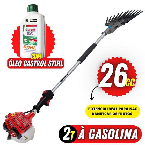 Imagem de Derriçadeira Kawashima Para Lavouras de Café Com Braço Curto e Garra Turbo 2 + 01 Óleo Castrol Stihl