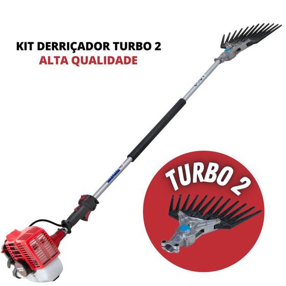 Imagem de Derriçadeira Nakashi com Motor NK270 Haste Longa e Mãozinha Simples Ideal Para Lavouras de Café