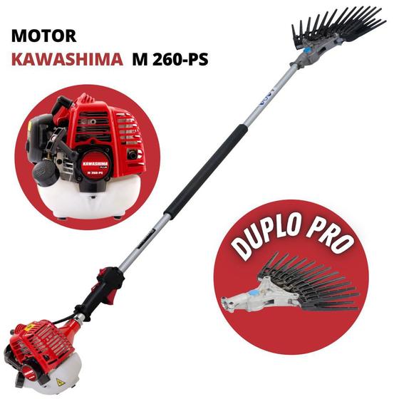 Imagem de Derriçadeira Para Cafezais Kawashima KWD2610DL com Motor M 260-PS Haste 1500mm e Mãozinha Dupla