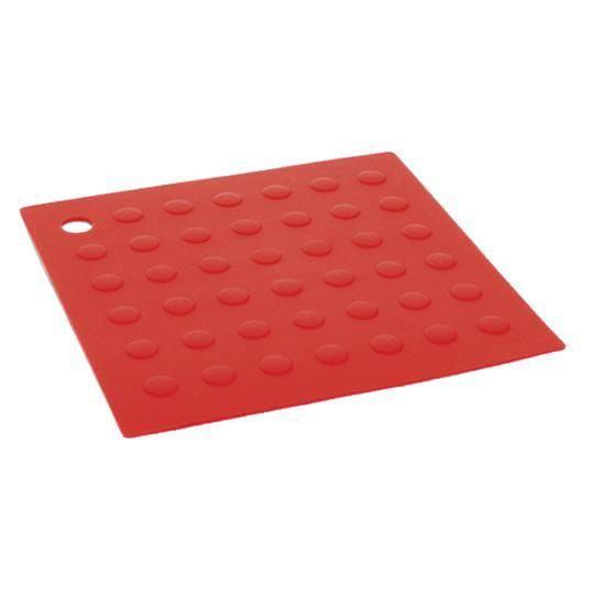 Imagem de Descanso De Panela De Silicone Vermelho Quadrado Hauskraft 1