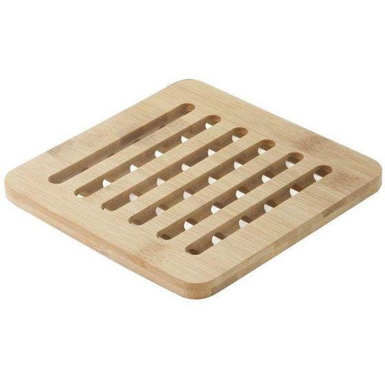 Descanso de Panela em Bambu 15CM Quadrado Mimo STYLE BM19139 6551 Menor preço em Descanso de Panela em Bambu 15CM Quadrado Mimo STYLE BM19139 6551
