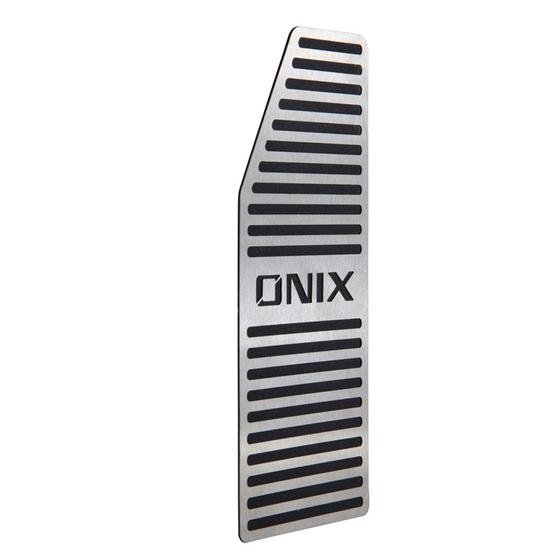 Descanso de pé aço inox Chevrolet Onix Menor preço em Descanso de pé aço inox Chevrolet Onix