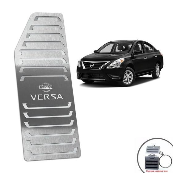 Imagem de Descanso De Pé Aço Inox Nissan Versa 2015/2020 Prata