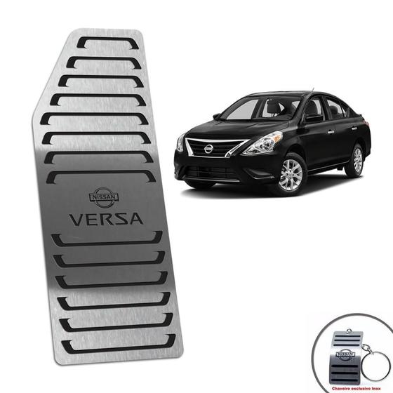 Descanso De Pé Aço Inox Nissan Versa 2015/2020 Preto Menor preço em Descanso De Pé Aço Inox Nissan Versa 2015/2020 Preto