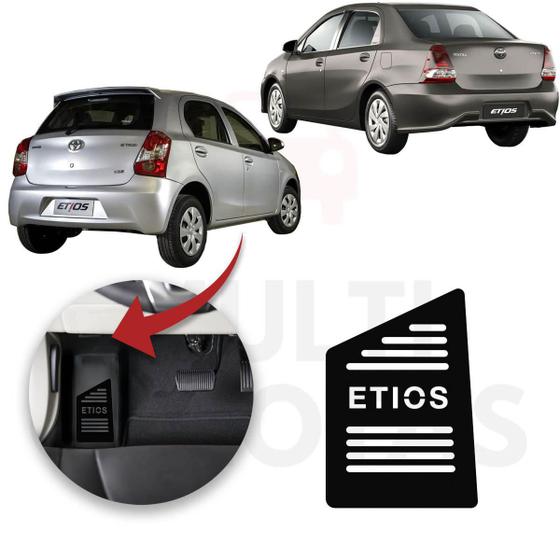 Imagem de Descanso de Pé Aço Preto Toyota Etios 13-21 16,5x11,5 cm