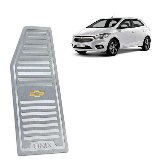 Descanso de pé chevrolet onix todos os modelos aço inox Menor preço em Descanso de pé chevrolet onix todos os modelos aço inox