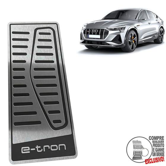 Imagem de Descanso De Pé Em Aço Inox Audi E-Tron Preto