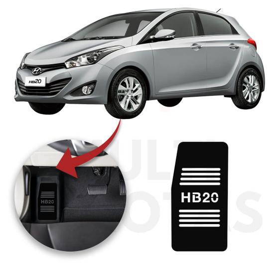 Imagem de Descanso de Pé HYUNDAI HB20 2013 a 2022 Aço Escovado Preto