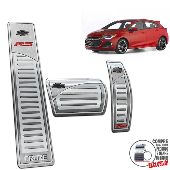 Descanso De Pé + Pedaleira Chevrolet Cruze Rs 2017 A 2022 Menor preço em Descanso De Pé + Pedaleira Chevrolet Cruze Rs 2017 A 2022