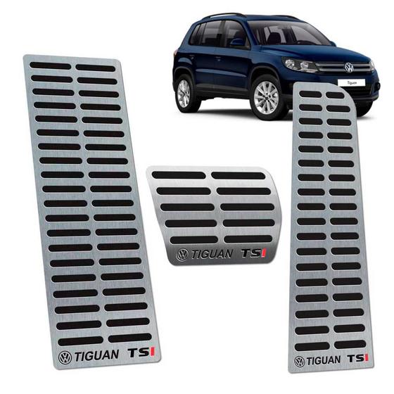 Descanso De Pé + Pedaleira Vw Tiguan Tsi 2012/2017 I Preto Menor preço em Descanso De Pé + Pedaleira Vw Tiguan Tsi 2012/2017 I Preto