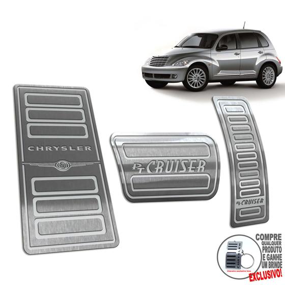 Imagem de Descanso Pedaleira Aço Inox Chrysler Pt Cruiser 2000 a 2010