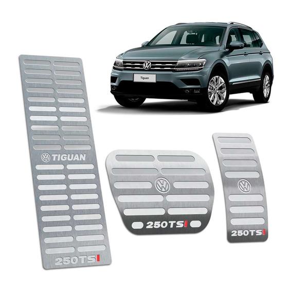 Imagem de Descanso + Pedaleiras Inox Tiguan 250 Tsi 2018/2020 Prata