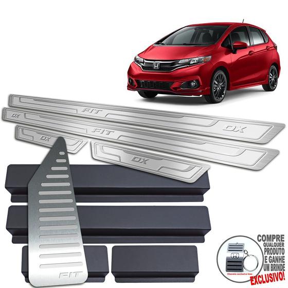 Imagem de Descanso + Soleira Alto Relevo Honda Fit Dx 2018 A 2021