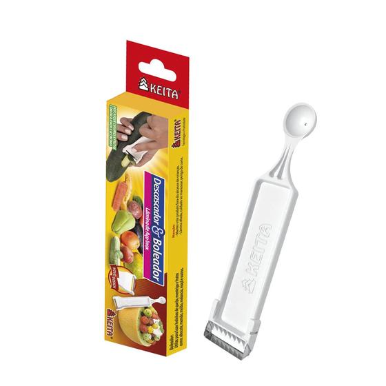 Descascador e Boleador De Frutas Legumes Utilidades Cozinha Branco Menor preço em Descascador e Boleador De Frutas Legumes Utilidades Cozinha Branco