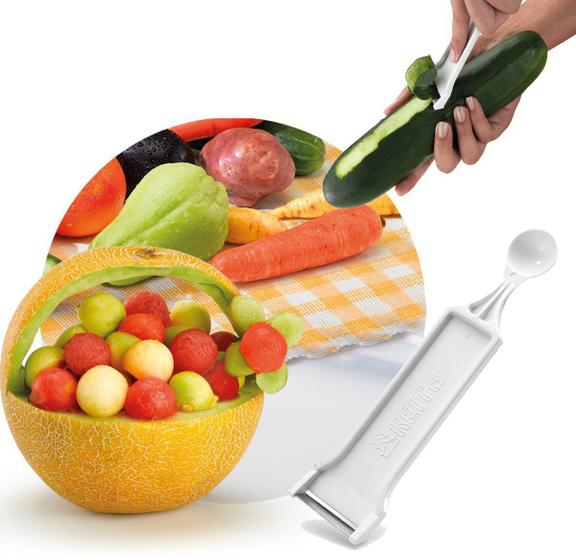Descascador e boleador lâmina de aço inox Menor preço em Descascador e boleador lâmina de aço inox