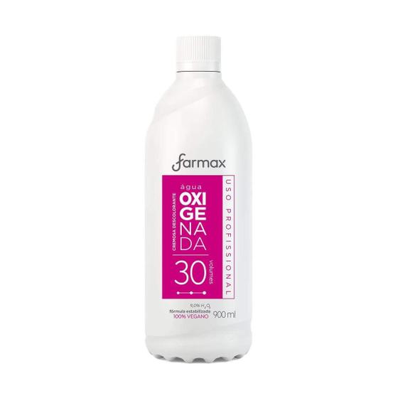 Imagem de Descolorante água oxigenada cremosa 30 volumes farmax 900ml