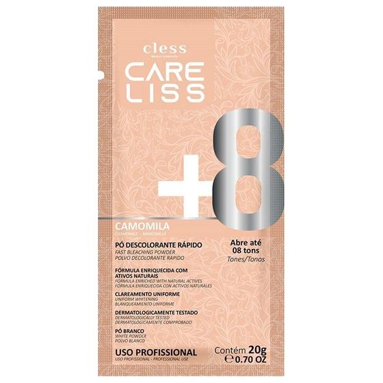 Imagem de Descolorante em Pó Care Liss Camomila 20g - Embalagem com 12 Unidades
