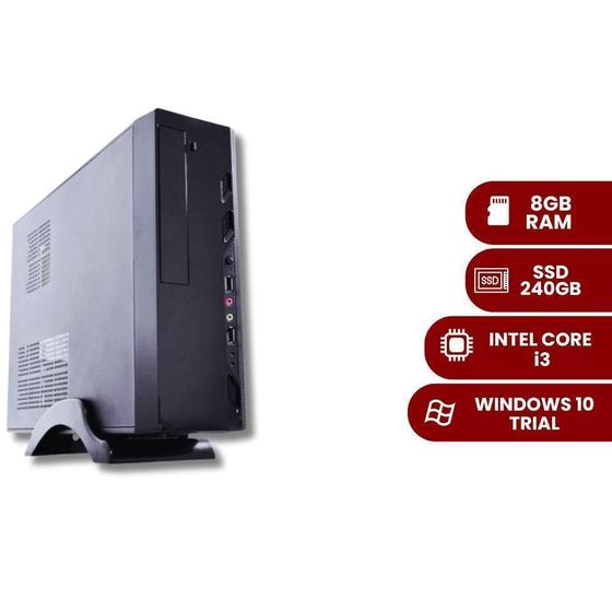 Imagem de Desempenho Ágil Pc Intel Core I3,8Gb Ram, Ssd 240Gb, Win 10