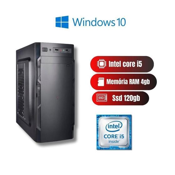 Imagem de Desempenho Avaçado Pc Intel I5, 4Gb Ram E Ssd 120Gb Win 10