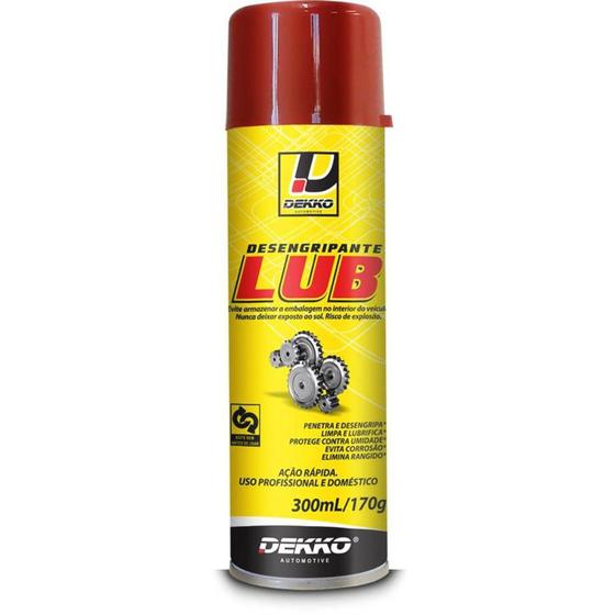 Imagem de Desengripante Lubrificante Antiferrugem 300ml Dekko