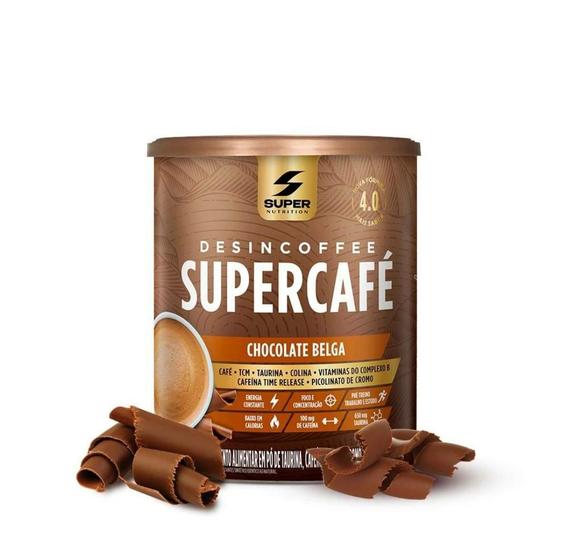 Imagem de Desincoffee Supercafé Chocolate Belga Termogênico Natural Pré Treino 220g
