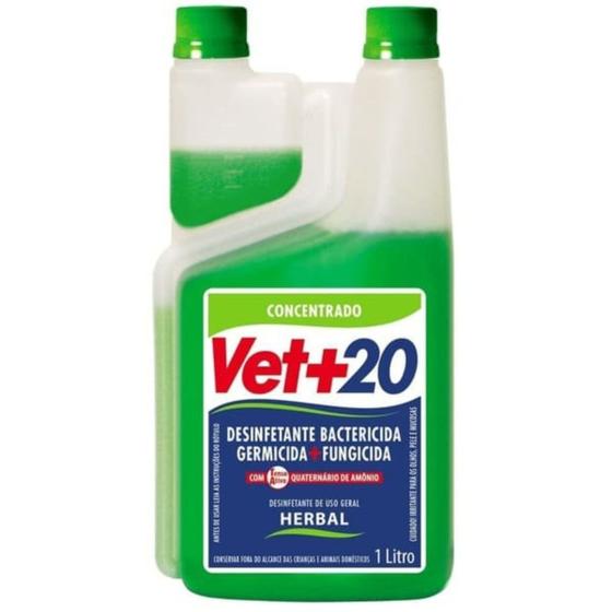 Imagem de Desinfetante Concentrado Bactericida VET+20 Herbal 1L