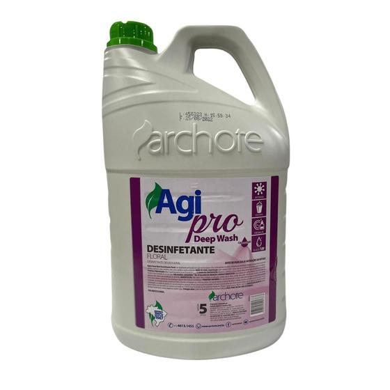 Imagem de Desinfetante Concentrado Floral Deep Wash Agi Pro 5 litros