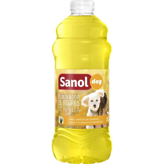 Desinfetante de Ambientes e Eliminador de Odores para Ambiente com Cachorros e Gatos Citronela Sanol 2 Litros Menor preço em Desinfetante de Ambientes e Eliminador de Odores para Ambiente com Cachorros e Gatos Citronela Sanol 2 Litros