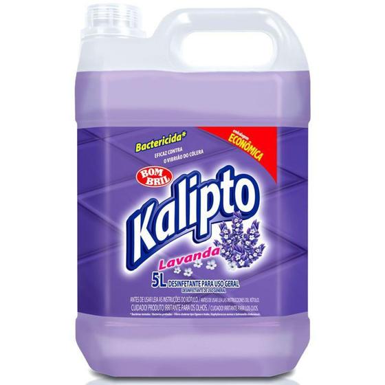 Imagem de Desinfetante Leitoso Kalipto Lavanda 5 Litros - Bactericida - BOMBRIL