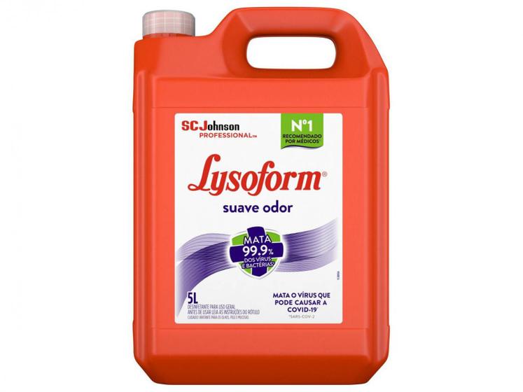 Desinfetante Líquido Lysoform Suave 5L - Desinfetante - Magazine Luiza