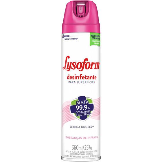 Imagem de Desinfetante Lysoform Spray Lembranças de Infância 360ml